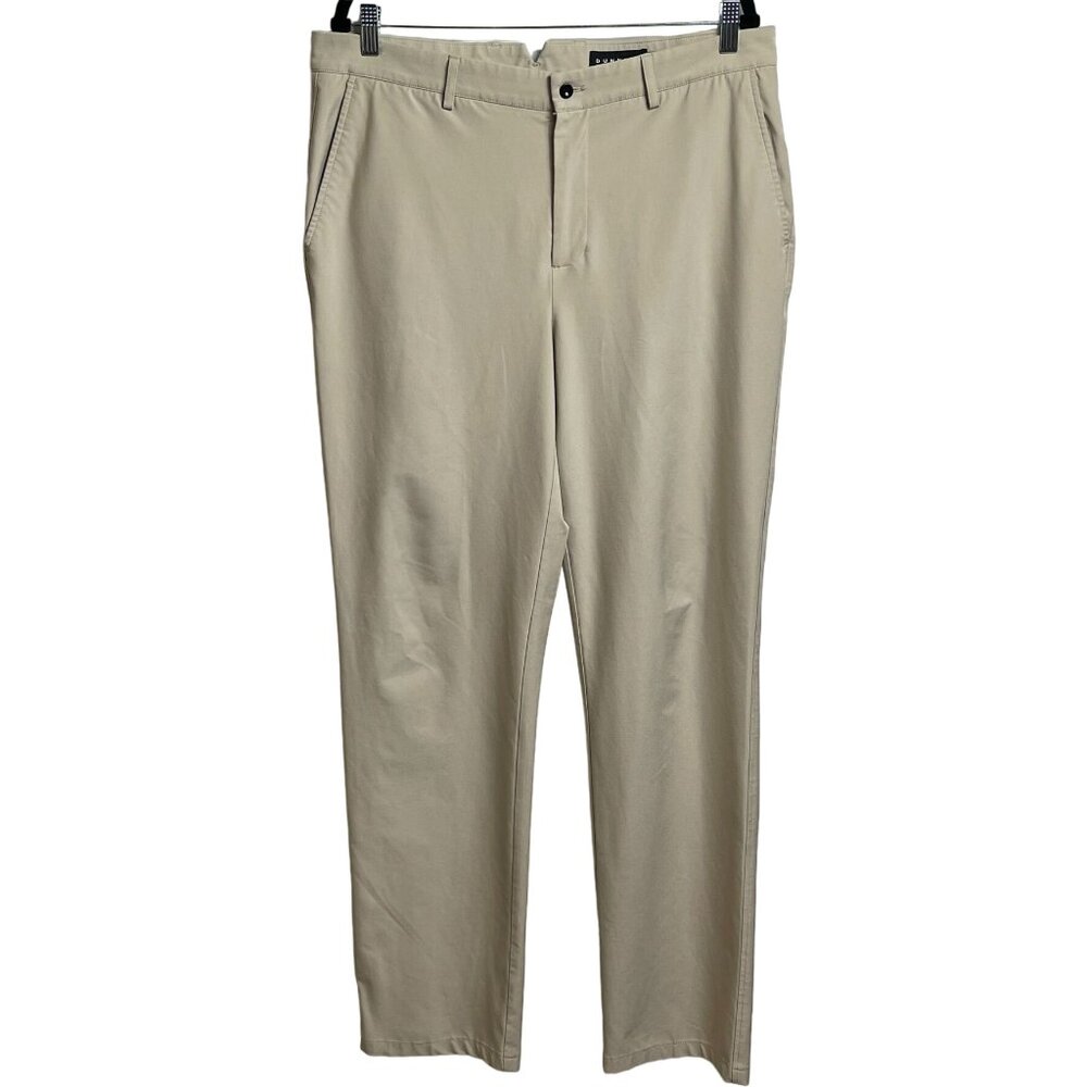 Dunning‎ Golf Mens 36x34 Cream Everbest Tech Stretch Performance Pants